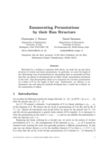 Thumbnail of 'Enumerating permutations by their run structure'